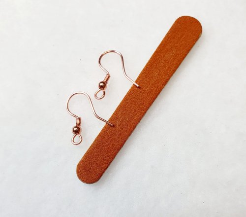 Natalie Patten's French Hook Ear Wires - , Findings & Components, Toggles & Clasps, Earwire & Headpin, Coiling, Coiling Wire, Wire Coiling, Using a file smooth the ends